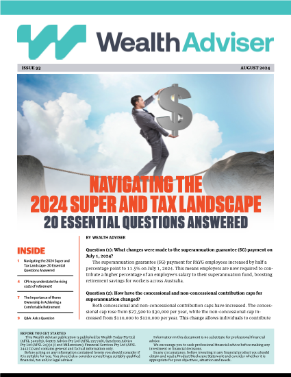 Wealth Adviser newsletter - Issue 93